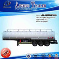 Tri-axle 50000liters petrol tanker semi trailer with 5 compartments